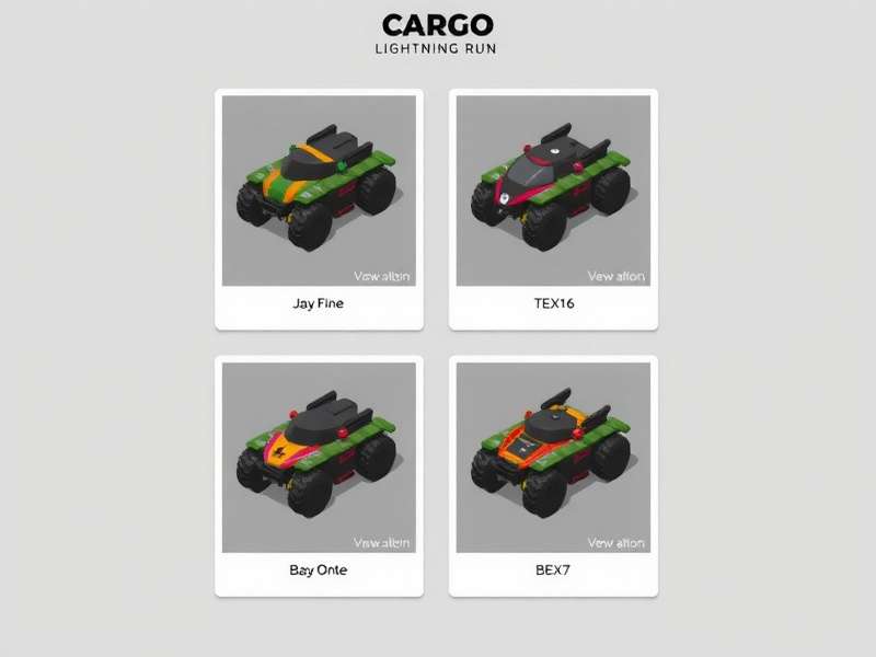 Cargo Lightning Run vehicle selection